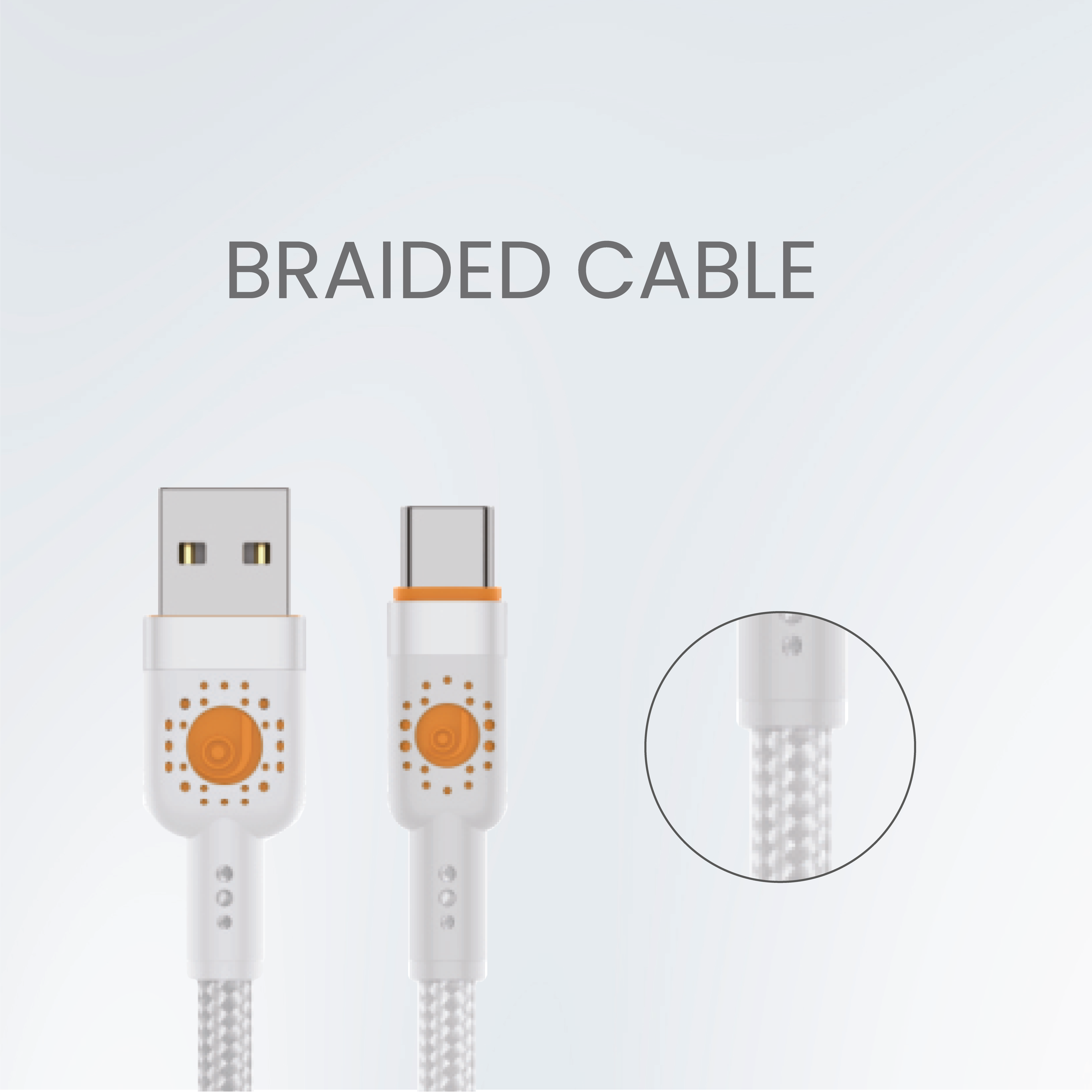 JC Speedy Go Braided Cable (USB-A to Type-C, 1 m)